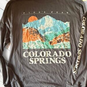 Hollister Colorado Springs Graphic Long Sleeve Tee - Brown